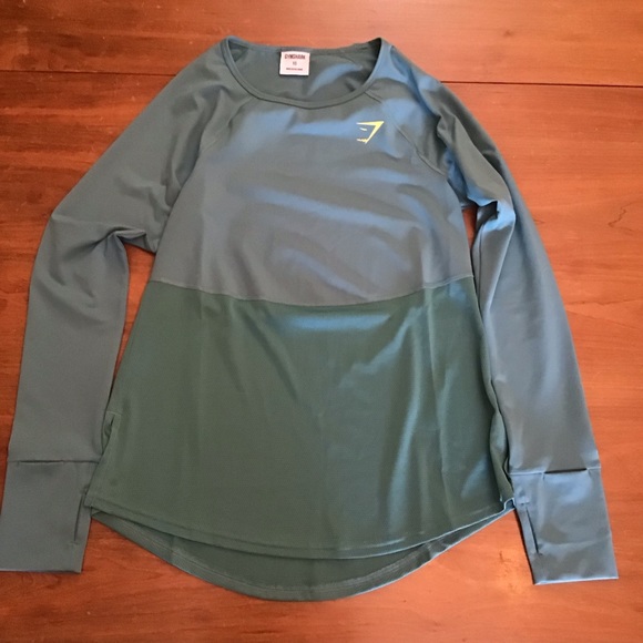 NWOT Gymshark Pulse Long Sleeve Teal - Picture 8 of 16